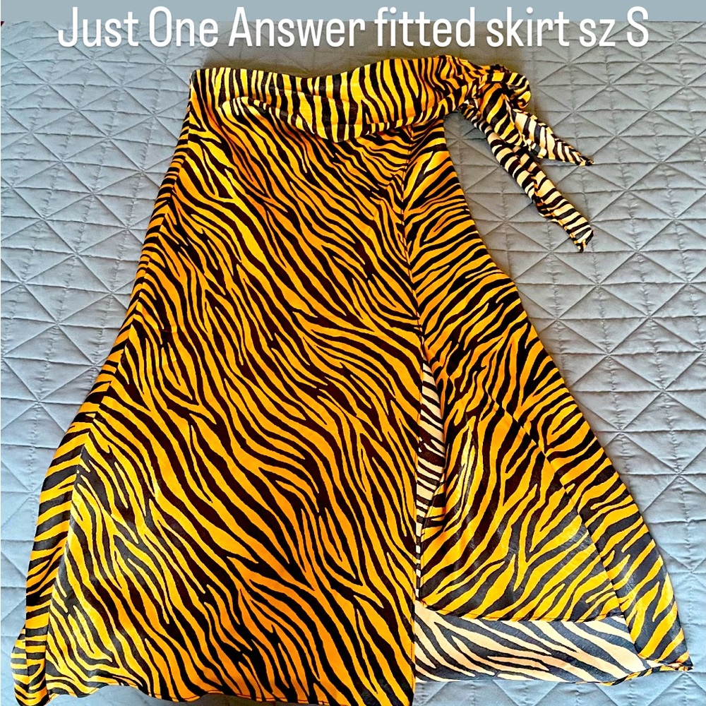 Women’s tiger print skirt